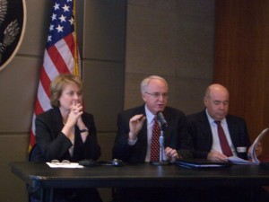 US Embassy Moscow Closing Plenary Session. Under Secretary Judith McHale, Ambassador John Beyrle and Ambassador Mikhail Shvydkoy